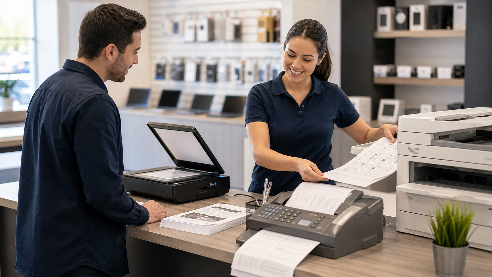 Kopieren, Scannen und Faxen bei SA Electronics